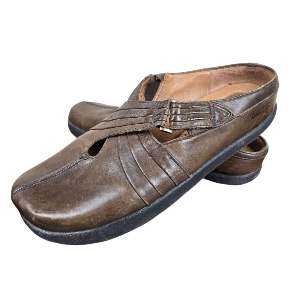 Kalso Earth Shoe Fawn Mules Sz 8 B Mahogany Brown Comfort Boho Granola Girl